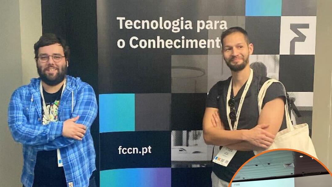 Gil Poiares-Oliveira and Jorge Oliveira at the Jornadas FCCN 2024 in Funchal